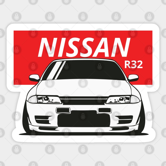 nissan r32 Sticker by artoriaa